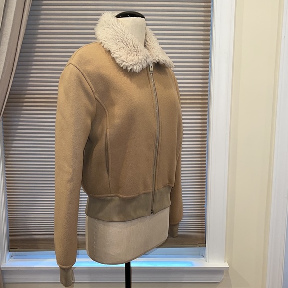 NWT JW Anderson Embroidered Wool Shearling Bomber Jacket - Picture 6 of 11